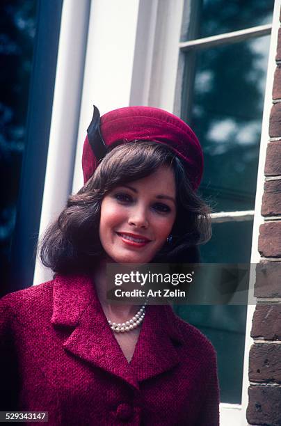 Jaclyn Smith as Jackie Kennedy for the movie "Jackie Bouvier Kennedy" 1981.