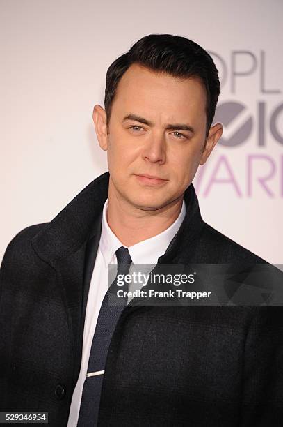 Actor Colin Hanks arrives at the People's Choice Awards 2016 held at the Microsoft Theater.