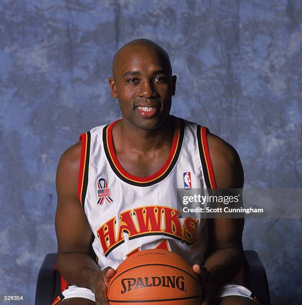 Jacque Vaughn of the Atlanta Hawks poses for a studio portrait on Media Day in Atlanta, Georgia. NOTE TO USER: It is expressly understood that the...