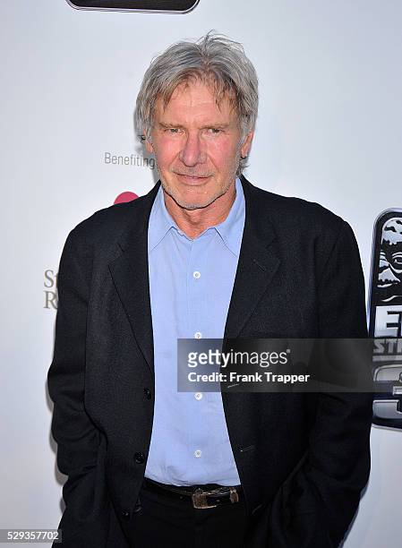 Actor Harrison Ford arrives at the 30th anniversary charity screening of "The Empire Strikes Back" at Arclight Cinema in Hollywood.