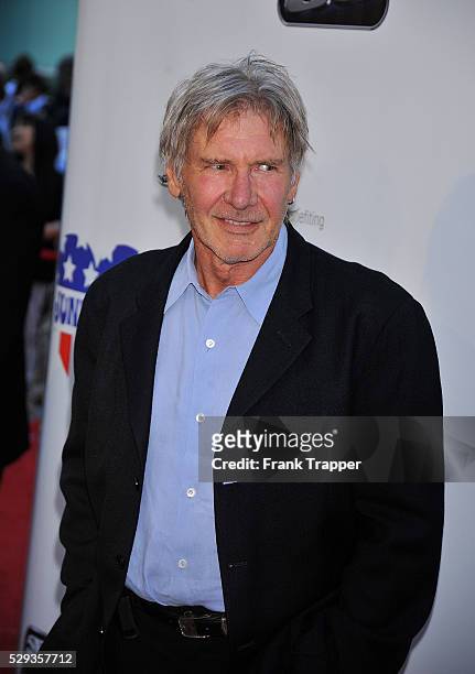Actor Harrison Ford arrives at the 30th anniversary charity screening of "The Empire Strikes Back" at Arclight Cinema in Hollywood.