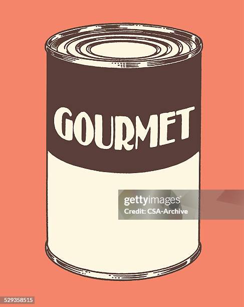 gourmet soup can - can stock illustrations