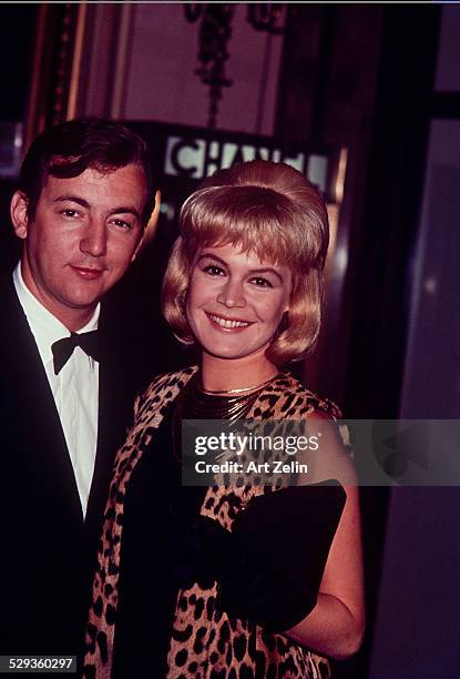 Sandra Dee with Bobby Darin before they were married; circa 1980; New York.