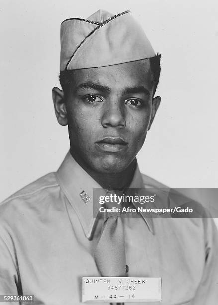 Tuskegee Airman during World War 2, 1942.