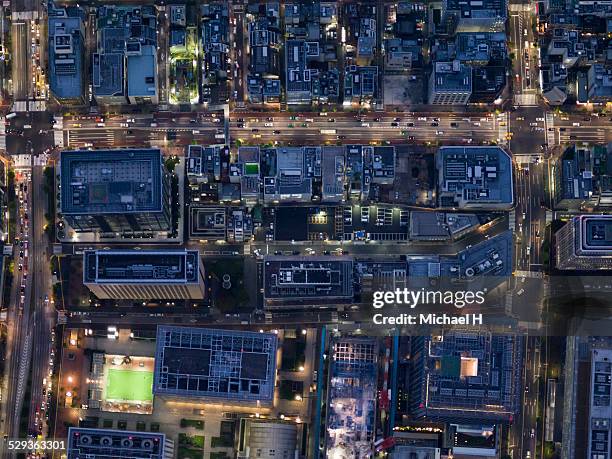 aerial view of ginza - grand ginza stock pictures, royalty-free photos & images