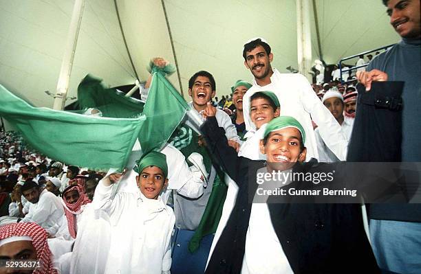 Nationalmannschaft SAUDI ARABIEN/ 06.11.97, Fussball Fans Saudi Arabien