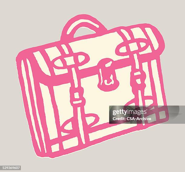 closed briefcase - tote stock illustrations