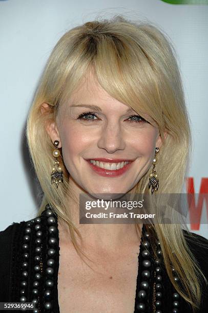 Actress Kathryn Morris arrives at the CBS, CW & Showtime press tour party, held at club Boulevard3 in Hollywood.