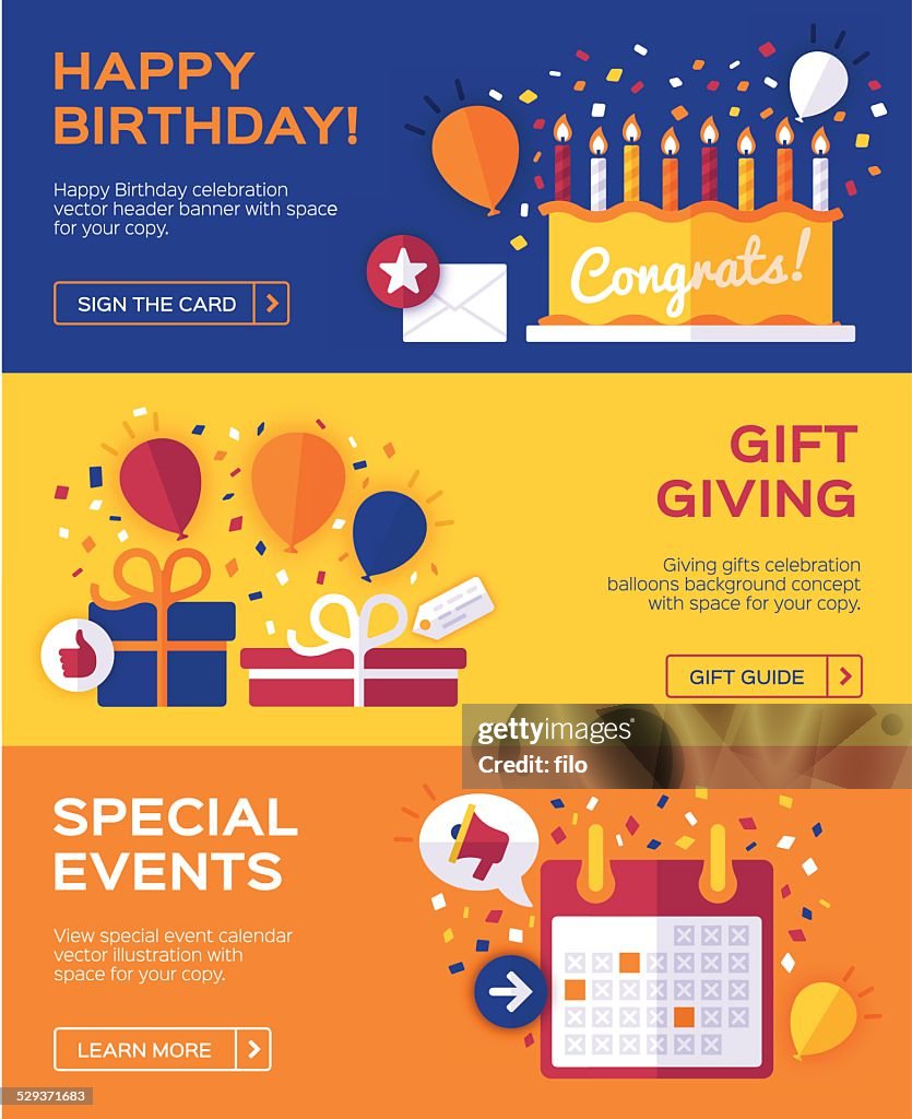 Birthday and Celebration Banners