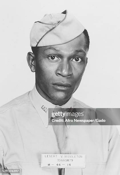 Tuskegee Airman during World War 2 Original Caption Reads: 'Released For Publication, -Credit-, Official Photo US Air Forces, Ac/As, Intelligence,...