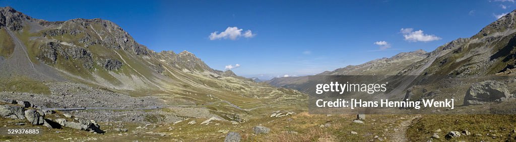 Panorama of Flüela pass, Davos