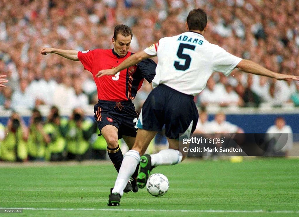 EM 1996 in ENGLAND, London; SPANIEN ENGLAND 24 n.Elfm.; Alberto