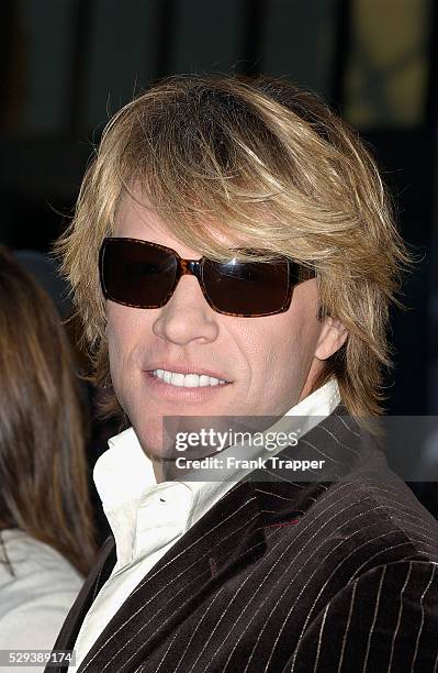 Singer Jon Bon Jovi in the press room at the 32nd annual American Music Awards held at the Shrine Auditorium.