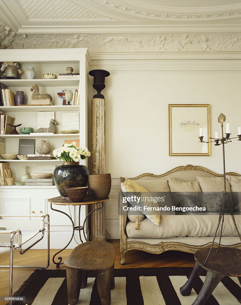 Parisian Apartment Chic: Living Room