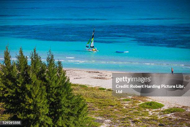 cuba, varadero, view of varadero beach - varadero beach stock pictures, royalty-free photos & images