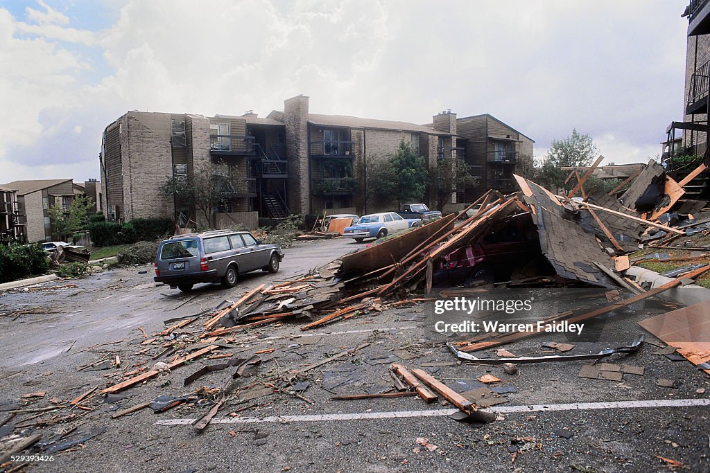 Damge from Hurricane Gilbert