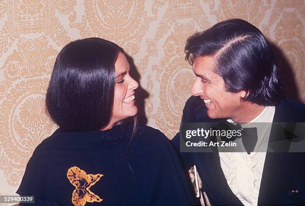 Robert Evans and Ali MacGraw; circa 1970; New York.