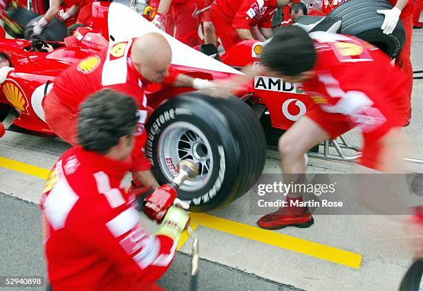 Von Grossbritannien 2003, Silverstone; Bridgestone Reifen Ferrari