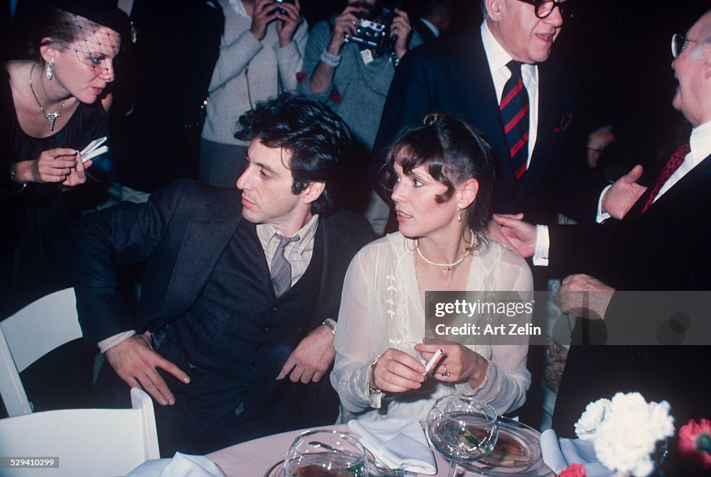 Marthe Keller and Al Pacino; circa 1970; New York. Photo d'actualité