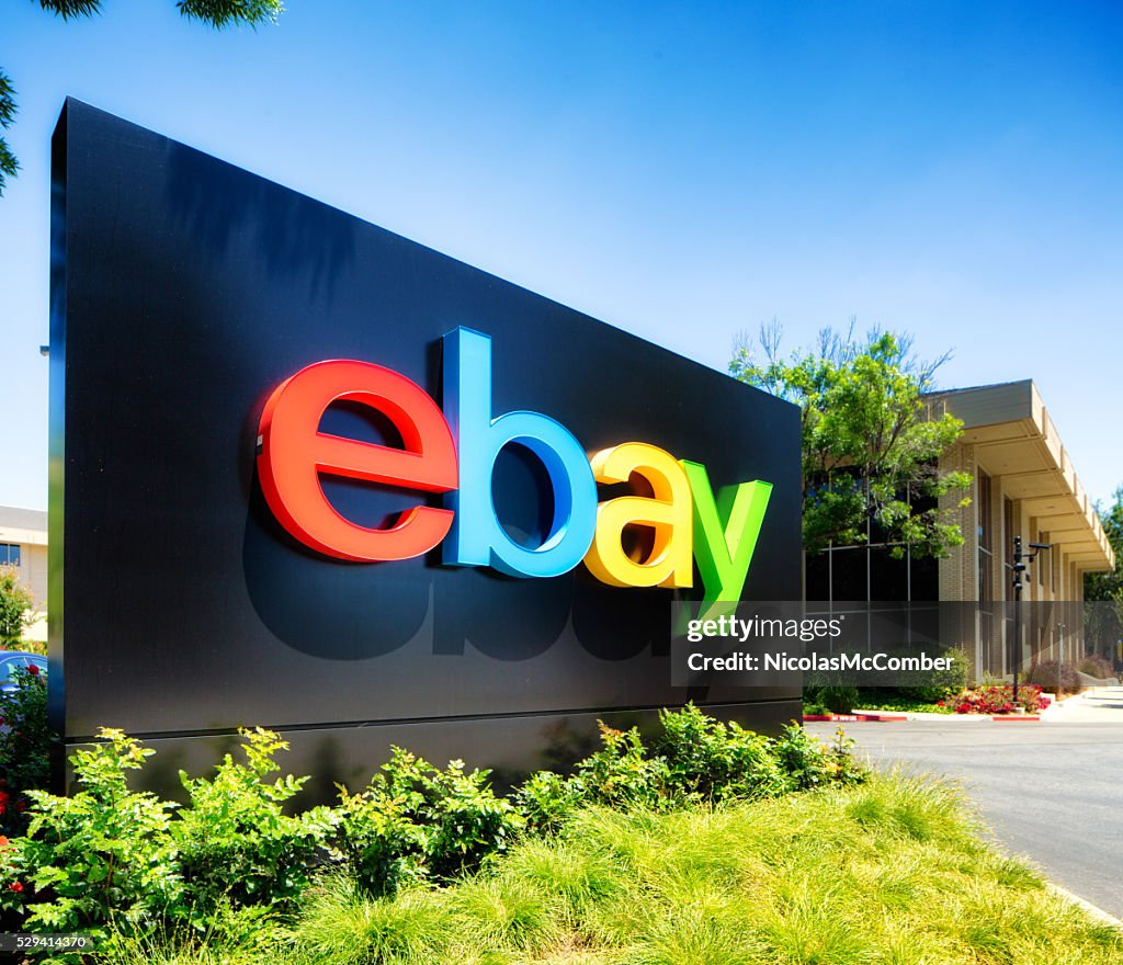 EBay Campus señal de la entrada de San José, California