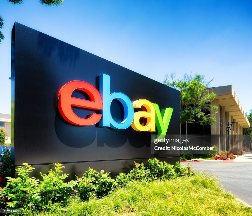 Ebay campus entrance sign San Jose California