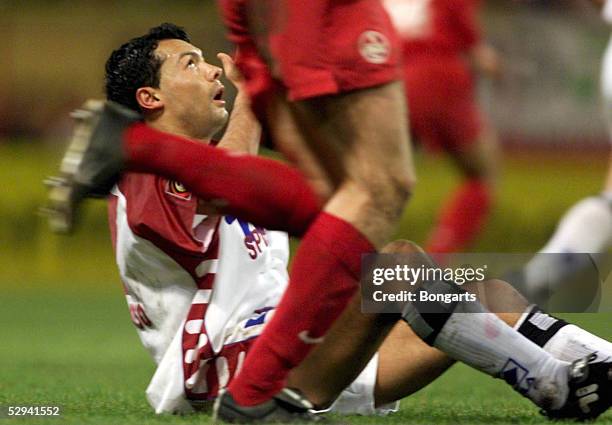 Kaiserslautern; 1. FC KAISERSLAUTERN - HAMBURGER SV 2:1; Rodolfo Esteban CARDOSO/HSV am Boden