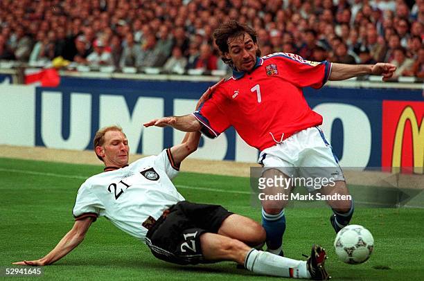 London; Deutschland - Europameister 1996; Dieter EILTS/Deutschland, Jiri NEMEC/Tschechien