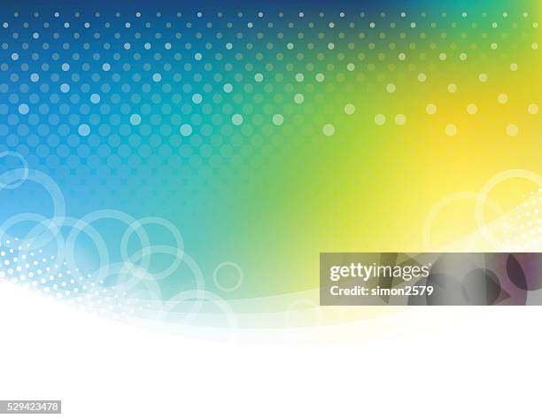 technology abstract background - blue green yellow background stock illustrations