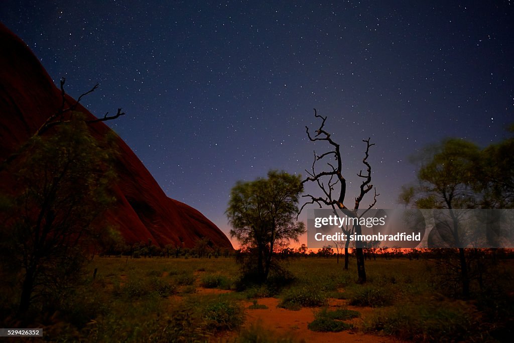 Night Sky Over Uluru