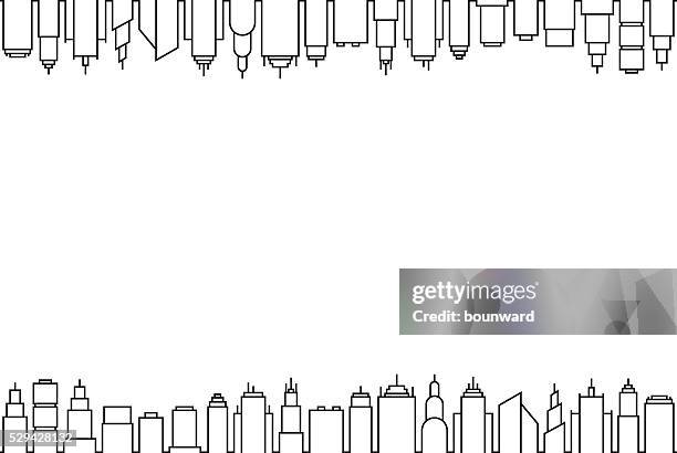 skyscaper seamless background - office window background stock illustrations
