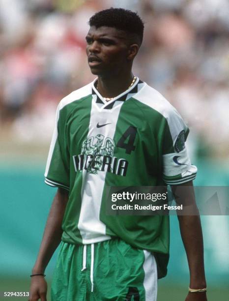 Nationalmannschaft 1996 NIGERIA/NGA 03.08.96, Nwankwo KANU - Portrait/Portraet -