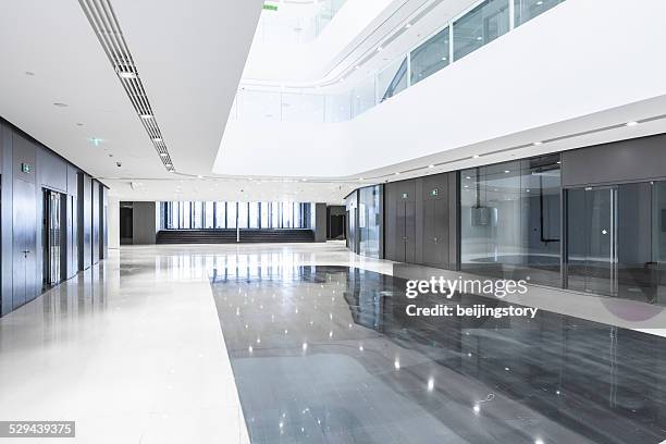 futuristic office building - office hallway stock pictures, royalty-free photos & images