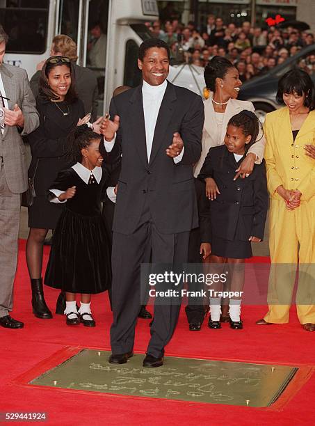 DENZEL WASHINGTON FOOTPRINT CEREMONY