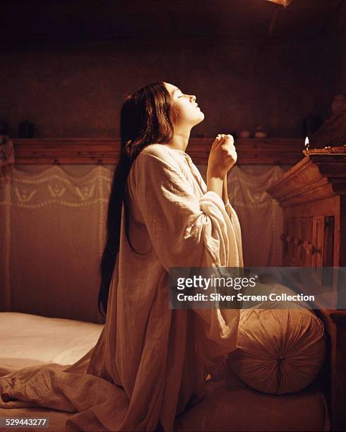 British actress Olivia Hussey as Juliet, in 'Romeo And Juliet', directed by Franco Zeffirelli, 1968.