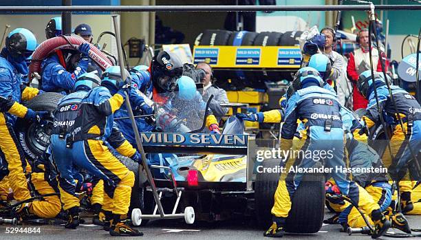 Von Brasilien 2003, Sao Paulo; Boxenstopp Renault