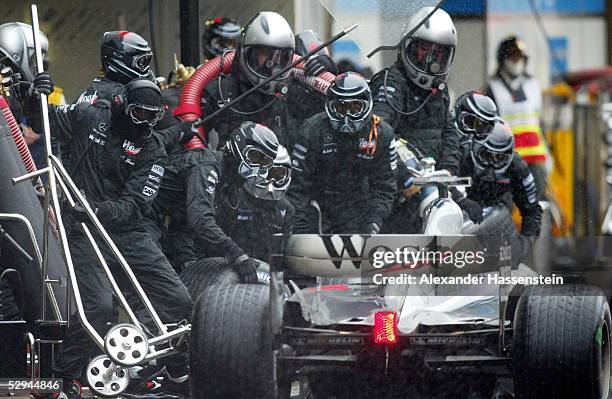 Von Brasilien 2003, Sao Paulo; Boxenstopp McLaren Mercedes