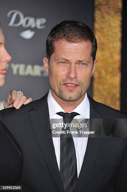 Actor Til Schweiger arrives at the premiere of "New Years Eve" held at Grauman's Chinese Theater in Hollywood.