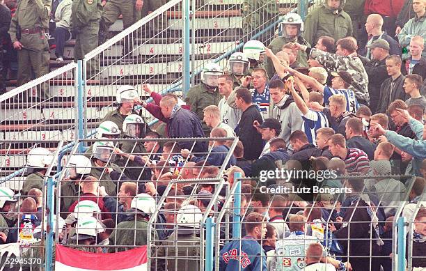 Rostock; FC HANS ROSTOCK - HERTHA BSC BERLIN 4:0; FANS HERTHA