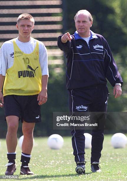 Andrei POLUNIN mit Trainer Willi REIMANN