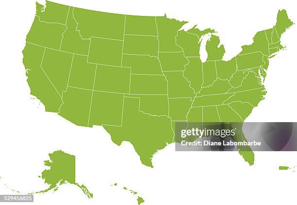 vector map of the united states of america - 錯綜 幅插畫檔、美工圖案、卡通及圖標