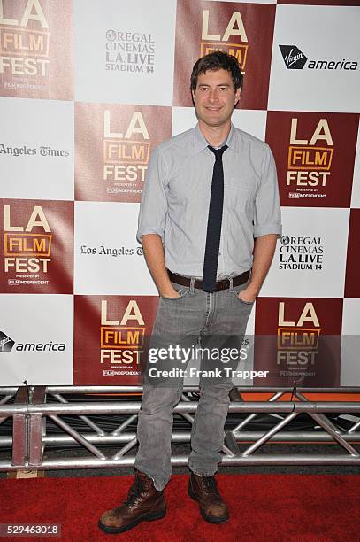 Actor Mark Duplass arrives the the 2012 Los Angeles Film Festival Premiere of People Like Us held at the Regal Cinemas L.A. LIVE Stadium 14.