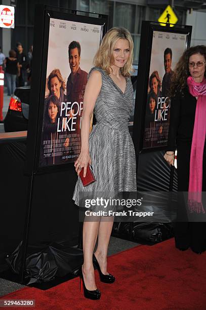 Actress Michelle Pfeiffer arrives the the 2012 Los Angeles Film Festival Premiere of People Like Us held at the Regal Cinemas L.A. LIVE Stadium 14.