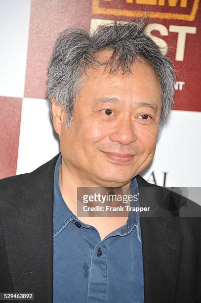 Director Ang Lee arrives the the 2012 Los Angeles Film Festival Premiere of People Like Us held at the Regal Cinemas L.A. LIVE Stadium 14.