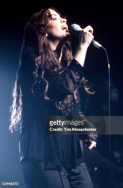 Alanis Morissette performs at The Warfield on November 15, 1995 in San Francisco California.