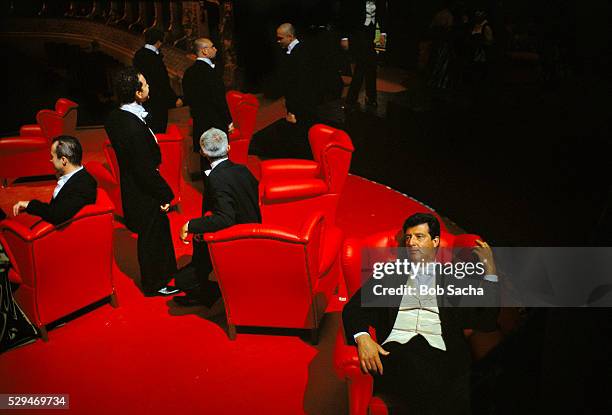 actors during rehearsal at teatro regio - archive 2006 stockfoto's en -beelden