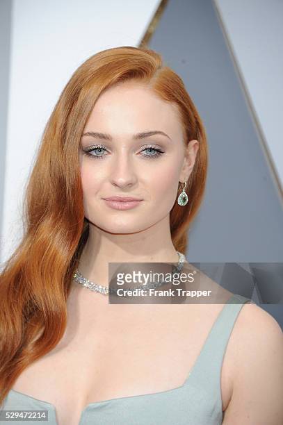 Actress Sophie Turner arrives at the 88th Annual Academy Awards held at Hollywood & Highland Center in Hollywood.