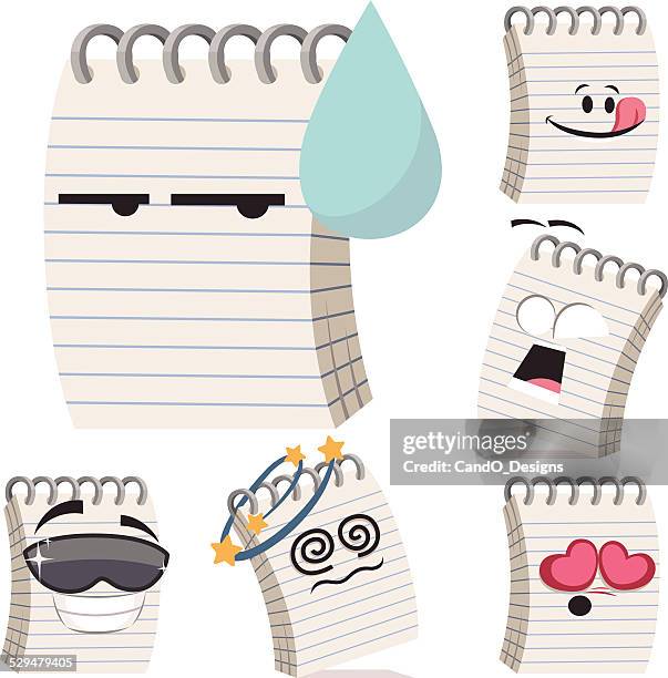 Notepad Cartoon Set A High-Res Vector Graphic - Getty Images