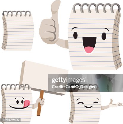 Notepad Cartoon Set C High-Res Vector Graphic - Getty Images