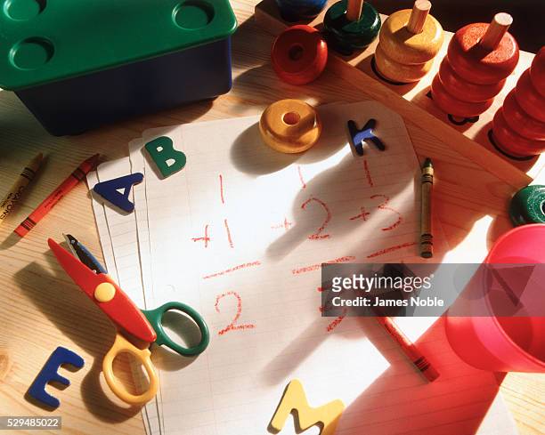 simple math - preschool stock pictures, royalty-free photos & images