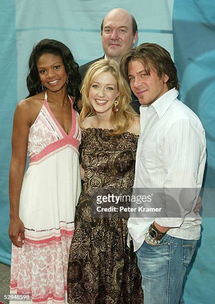 Cast of "Close to Home" actors Kimberly Elise, John Carroll Lynch, Jennifer Finnigan and Christian Kane attend the CBS upfront at Tavern on the Green...